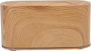 SUNGOOYUE Essential Oil Diffuser, 220ml Aromatherapy Diffuser with 7 Color Changing Lights and Effect, Ultrasonic Humidifier for Home Office Bedroom (Light Wood Grain)