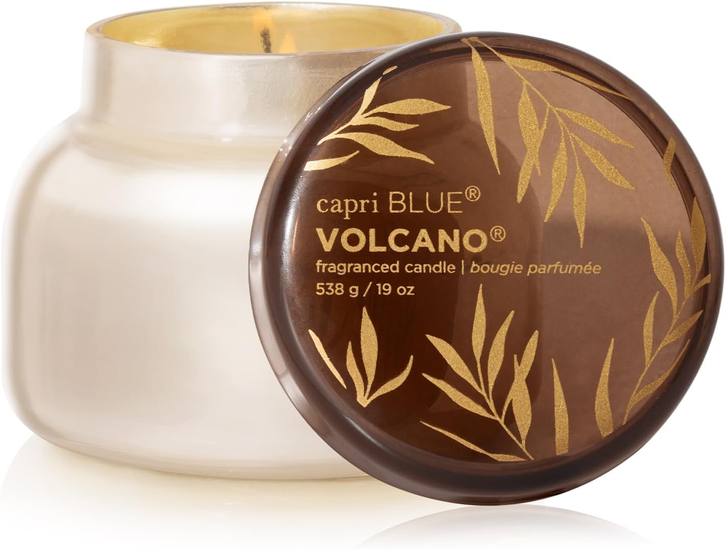 Capri Blue Autumn Glow Fall, Soy Wax Blend Luxury Candles,- Home Decor Gifts for Women & Men,Notes of Tropical Fruits & Sugared Citrus (Volcano, 19 Oz)