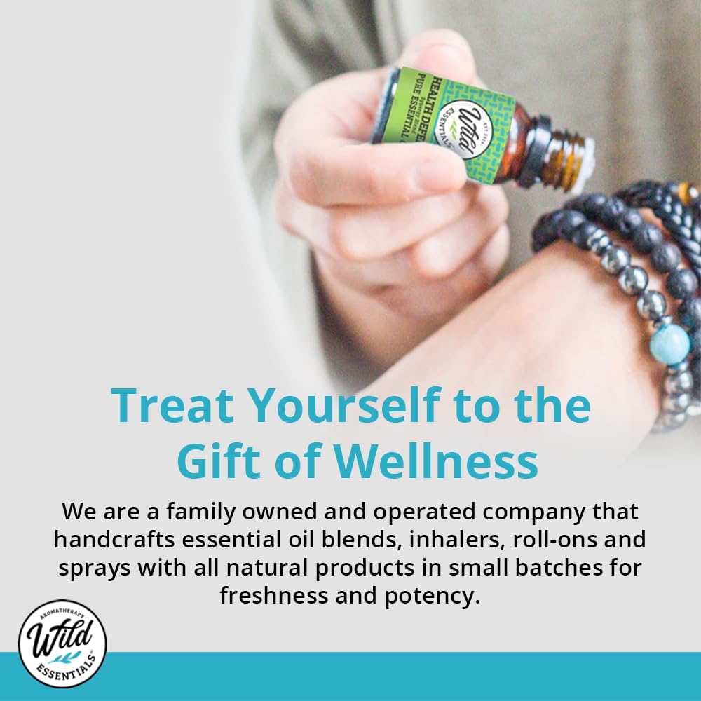 Wild Essentials Peppermint 100% Pure Essential Oil - 10ml, Therapeutic Grade, Made and Bottled in The USA