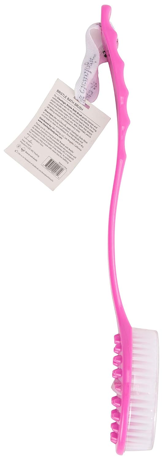 Clean Logic Bristle Bath Brush, Pink