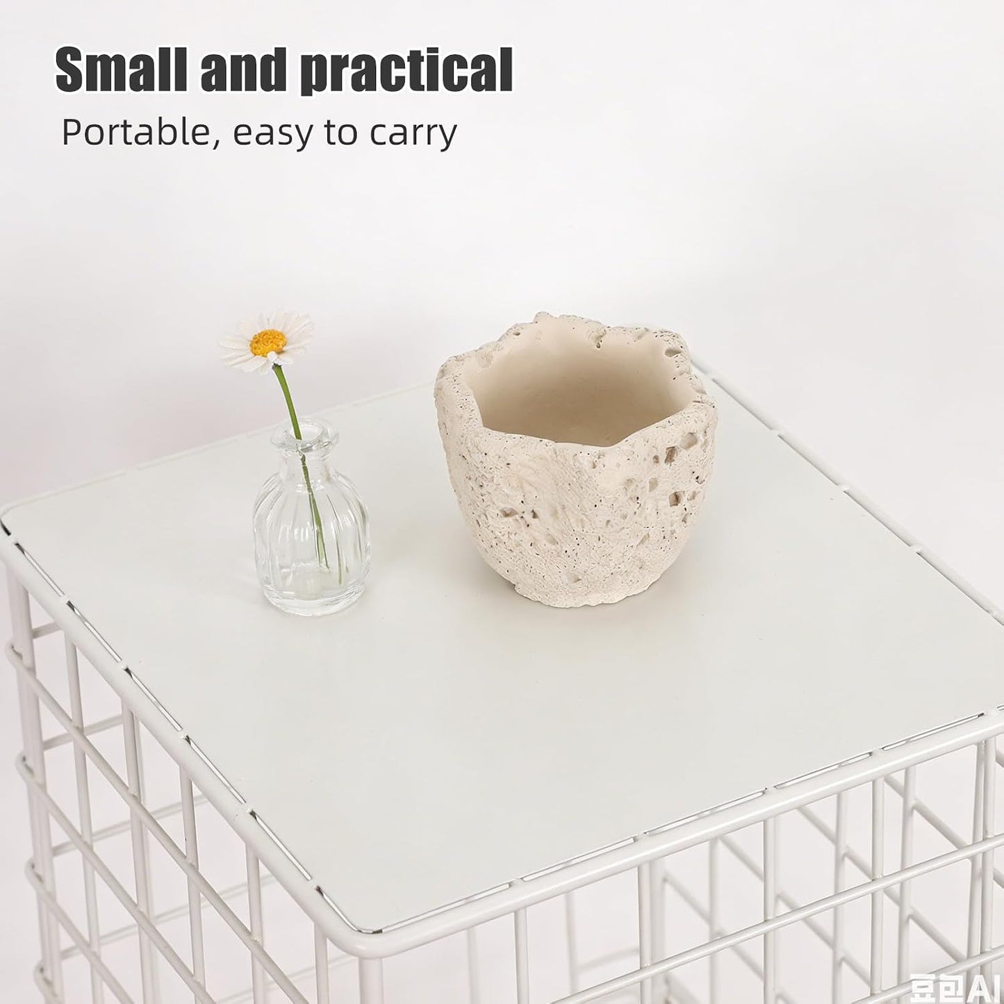 Concrete Match Holder - Cute Matchstick Boxes Modern Decorative Toothpick Organizer for Home,Fireplace, Table, Candles, Match Jar for Kitchen Beige