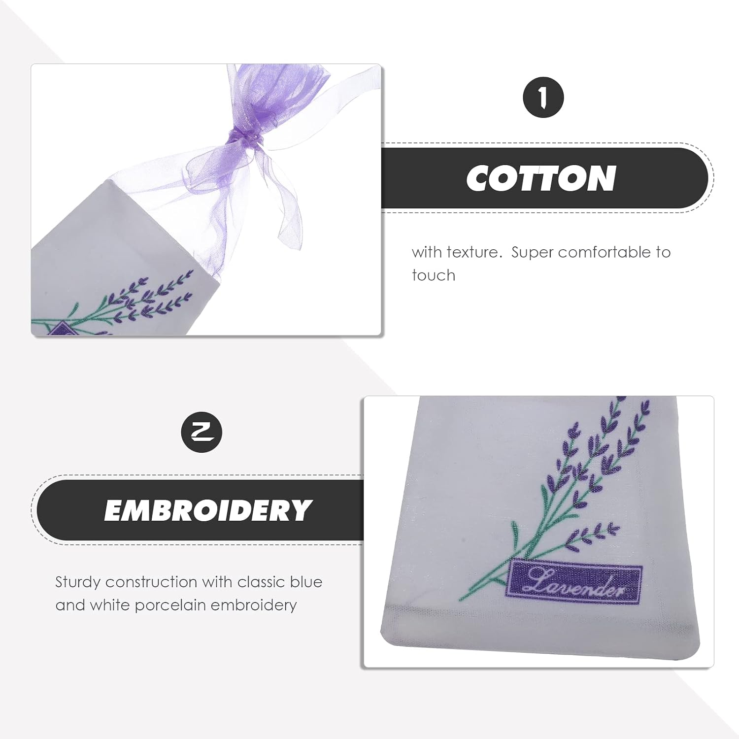 30 Pcs Lavender Sachet Bags Empty: Mesh Bags Drawstring, Mesh Bags for Potpourri Organza Bags Lavender Sachets for Drawers and Closets