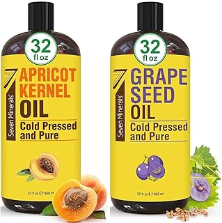 Seven Minerals Pure Apricot Kernel Oil & Pure Grapeseed Oil