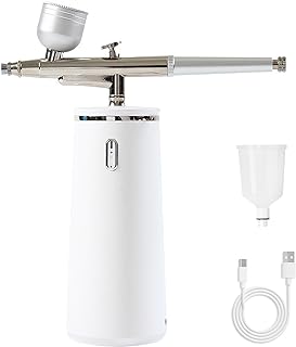 Microtree Nano Facial Steamer - Rechargeable & Portable High Pressure Face Oxygen Sprayer Machine, 0.3mm Nozzle Micro Mist Skin Hydrator, Essential Water Infusion Facial Spa Treatment, White