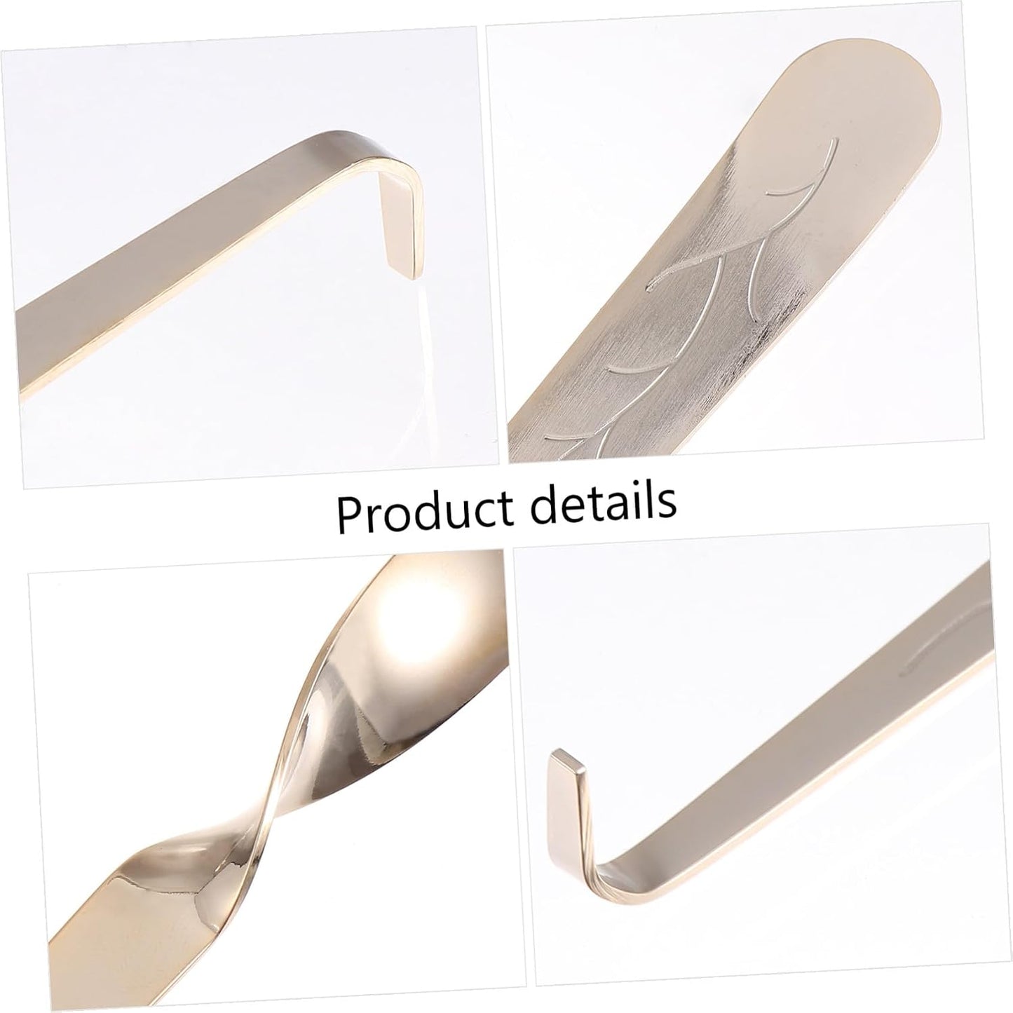 Angoily 2PCS Candle Wick Hook Set Stainless Steel Candle Accessories Wick Trimmer and Snuffer Tools for Safe and Extinguishing