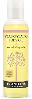 Plantlife Ylang Ylang Body Oil - Moisturizing Natural Body Oil for All Skin Types - Nourishing Dry Skin and Making It Feel Soft and Silky for Women & Men - Bath, Body & Massage Oil - 4oz