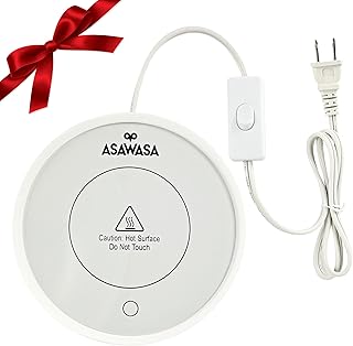 ASAWASA Smart Candle Warmer for Large Jar, Coffee Mug Warmers, with Gravity Switch Auto Shut-On/Off, Safely and evenly Release The Aroma, Keep The Drink at a Pleasant Temperature, A Thoughtful Gifts