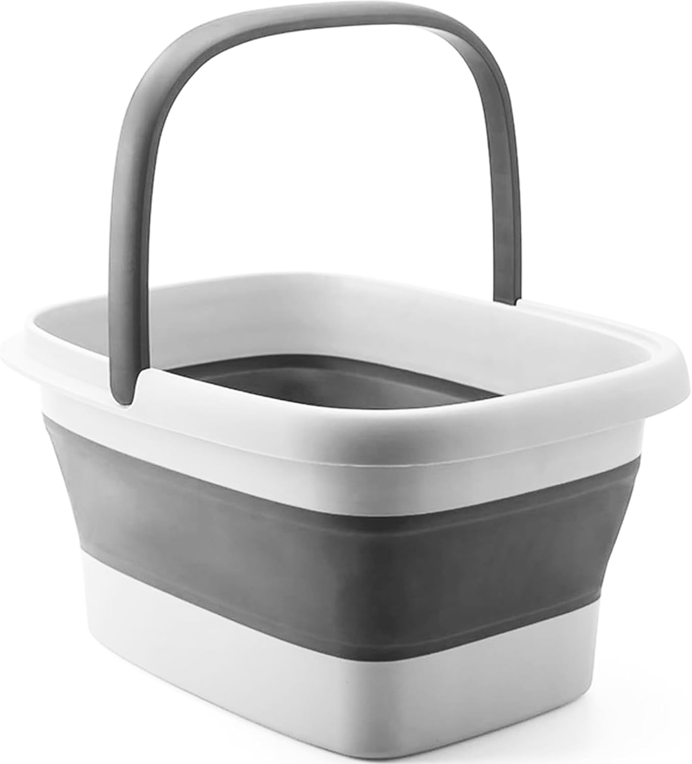 Extra Large Collapsible Foot Bath Soaking Basin Tub: Foot Spa Bucket, Pedicure Foot Spa Products, Soaker Bowl, Foot Care Gift, White The Foot Medic