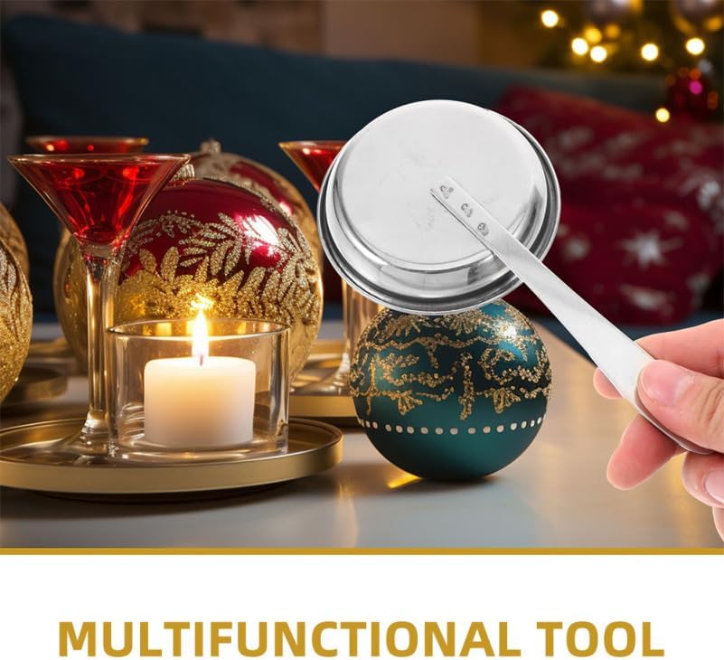 2Pcs Stainless Steel Candle Snuffer Extinguisher with Handle for Candles Oil Lamps Multi Functional Wick Extinguisher Portable Fire Safety Accessory