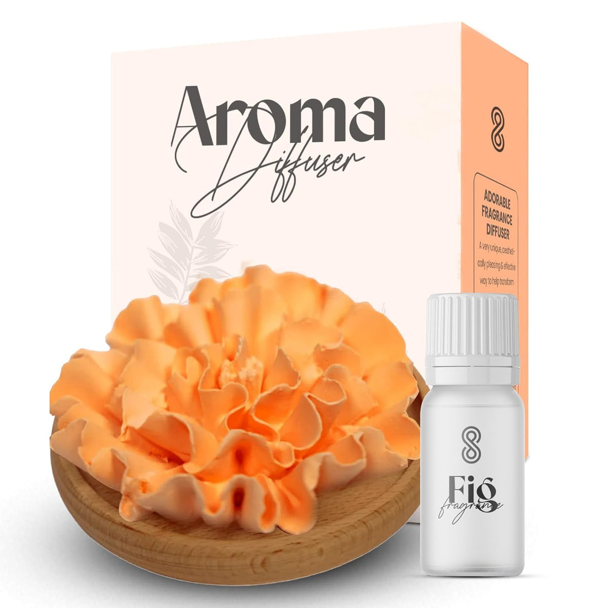 HOME ARCHIVE Aroma Diffuser with Aromatherapy Fragrant Oil Diffusers for Home Room Decor Fig Fragrance (Carnation Flower