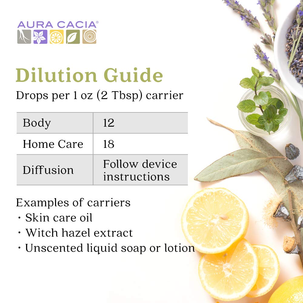 Aura Cacia 100% Pure Peppermint Essential Oil | GC/MS Tested for Purity | 120 ml (4 fl. oz.) | Mentha piperita
