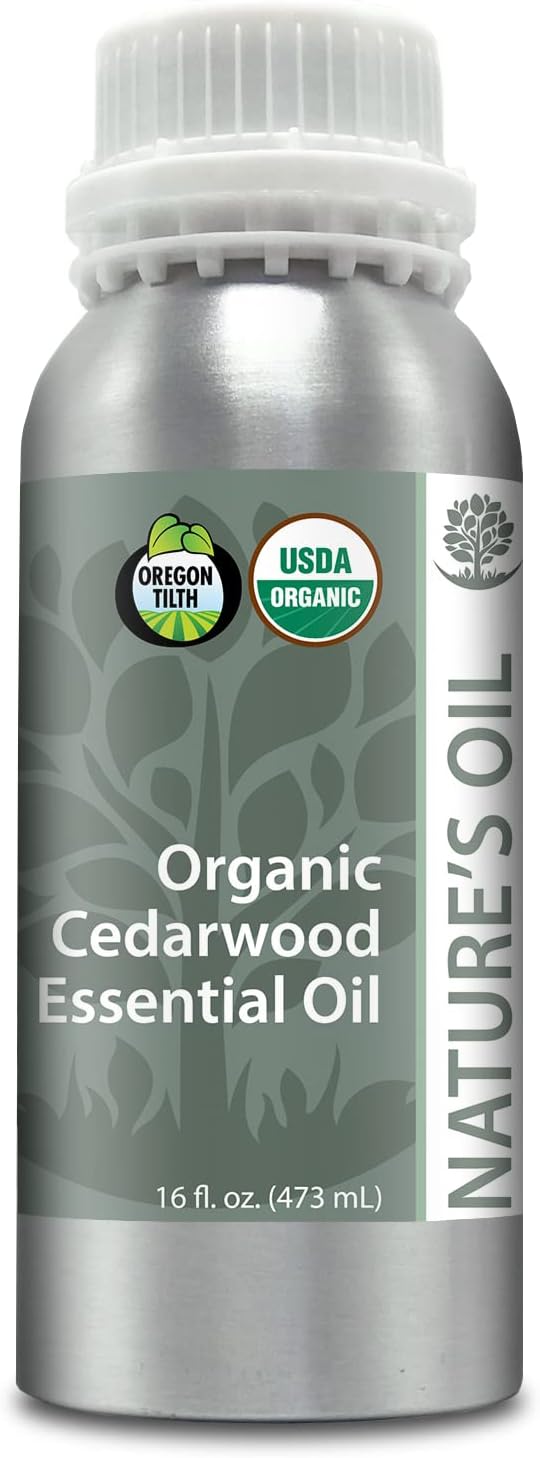 Best Cedarwood Essential Oil 100% Pure Certified Organic Therapeutic Grade 1 Lb