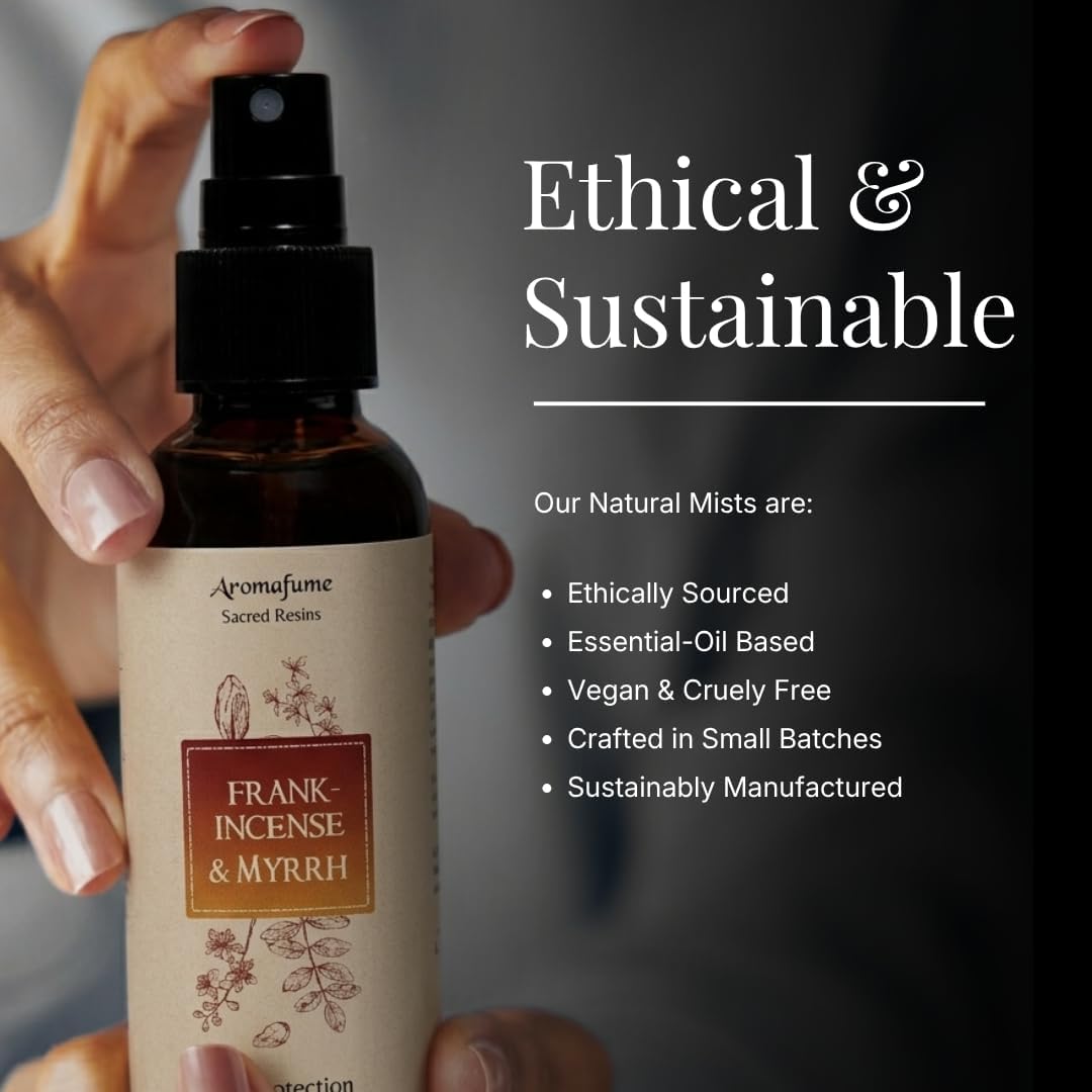 Sacred Mist Gift Set by Aromafume | 3x50ml Natural & non-toxic Air Freshener Sprays for Home, Fabric & Linen Mist | Ideal for deep relaxation, spirituality & rituals