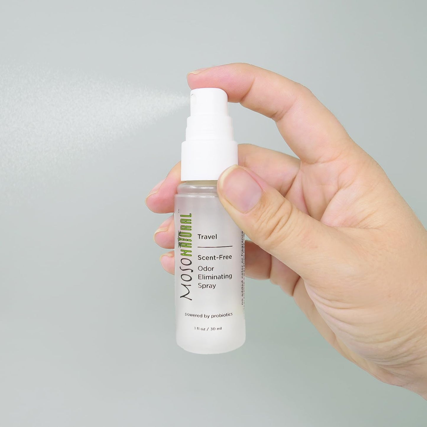Moso Natural Scent-Free Travel Size Air Freshener Spray (3 Pack) An Unscented Travel-Size Odor Eliminator. 30ml