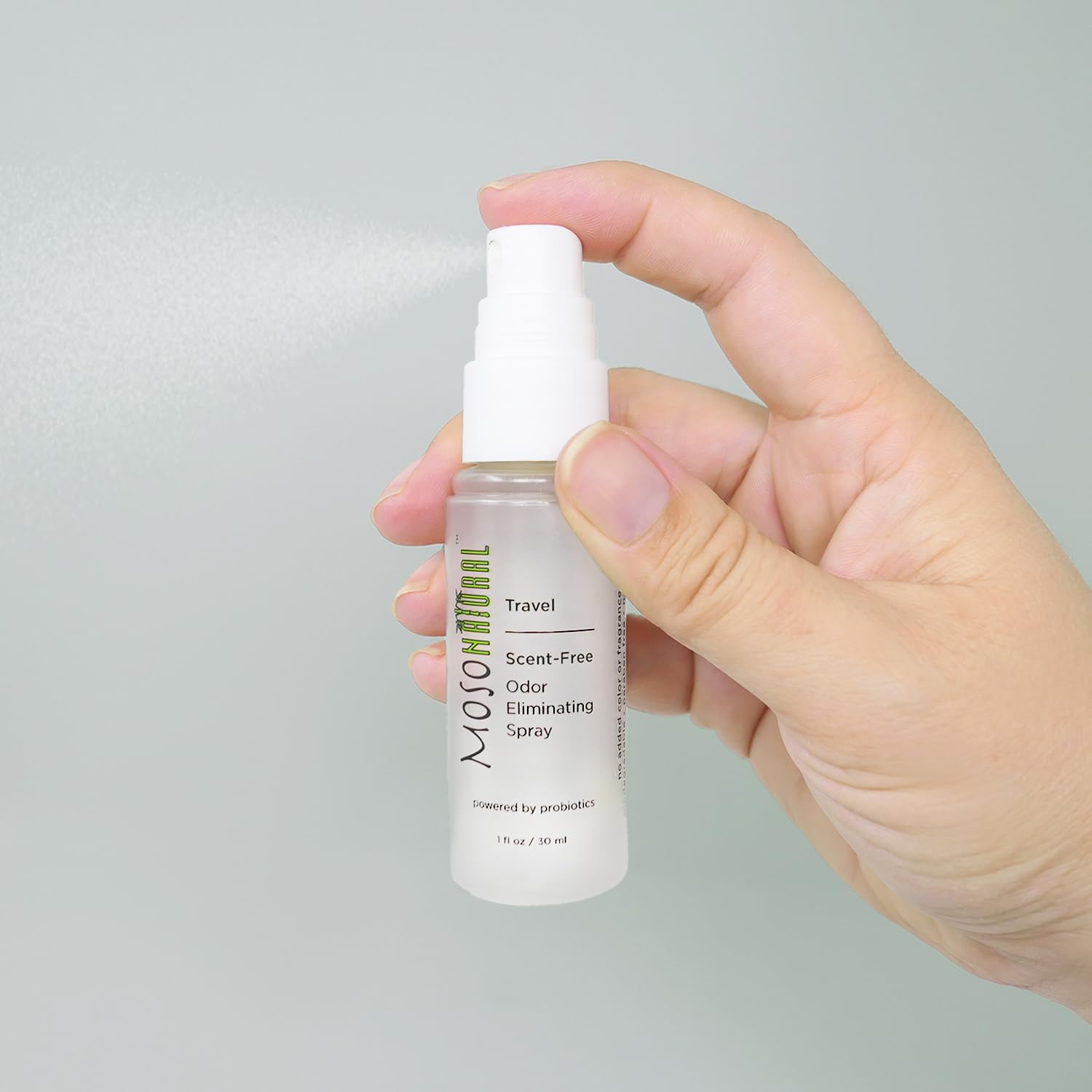 Moso Natural Scent-Free Travel Size Air Freshener Spray (3 Pack) An Unscented Travel-Size Odor Eliminator. 30ml