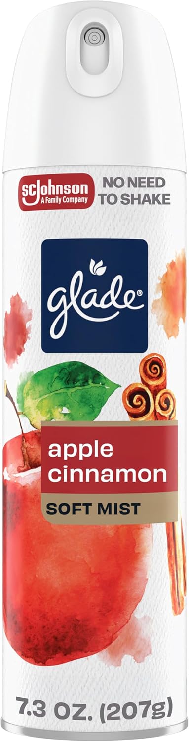 Glade Odor Fighting Soft Mist Air Freshener Room Spray, Apple Cinnamon, 7.3oz., 1 count