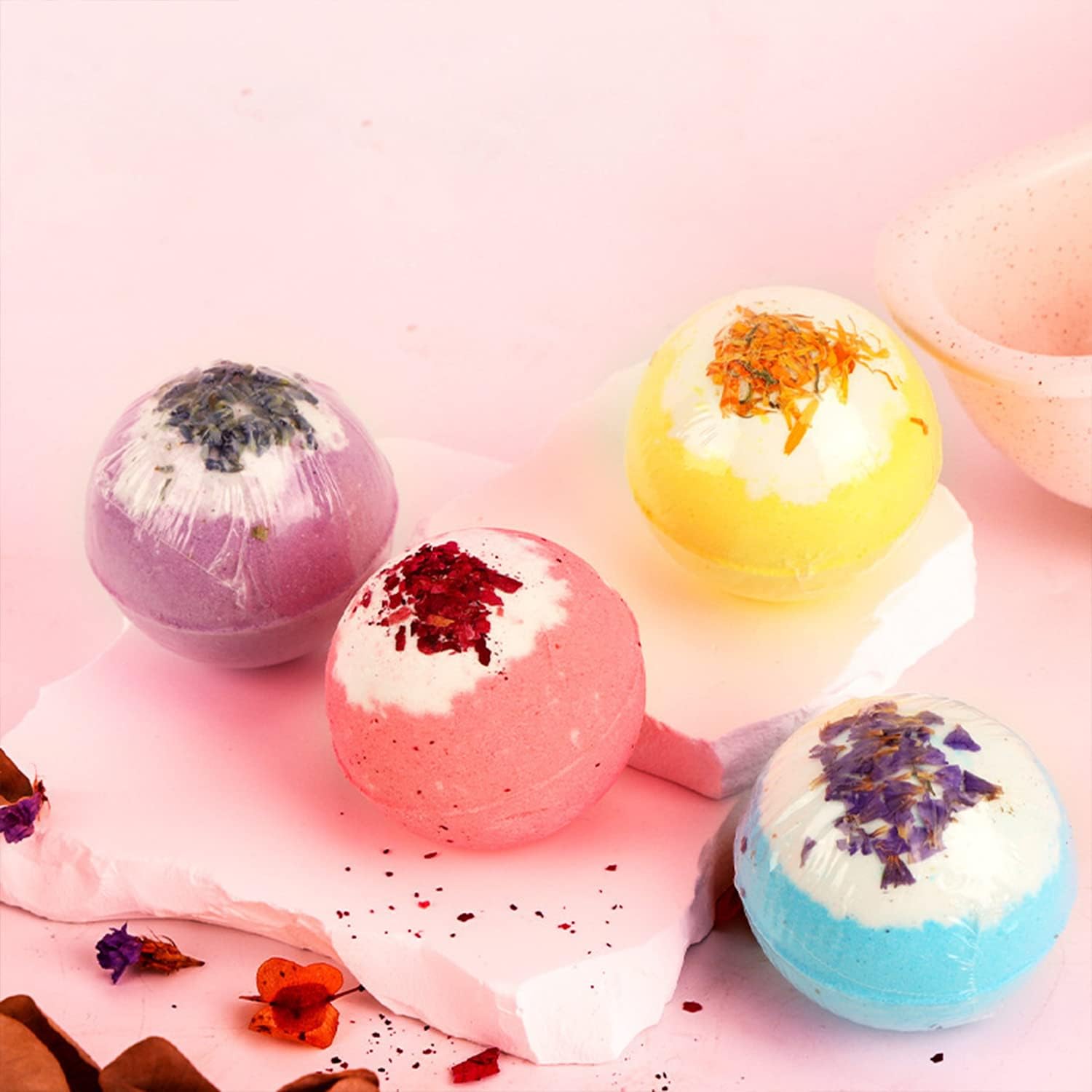 Shower Tablets Aromatherapy Shower Tablets, Aromatherapy Bath Salt Tablets to Control Oil and Exfoliate and Moisturise The Skin Shower Vapor Tablets Shower Steamers for Sinus Relief