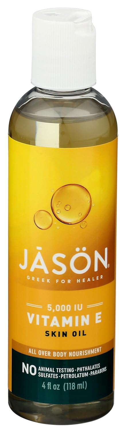 Vitamin E 5,000 IU Oil - All Over Body Nourishment Jason Natural Cosmetics 4 oz Liquid