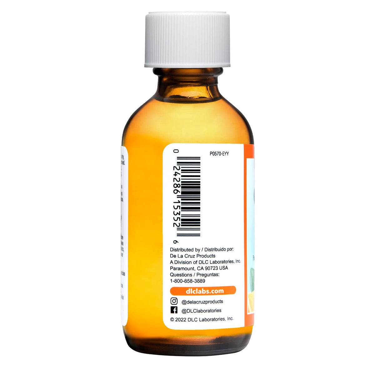De La Cruz Pure Orange Oil - 100% Pure Cold Pressed Orange Essential Oil for Diffuser - 2 Fl OZ (1 Bottle)