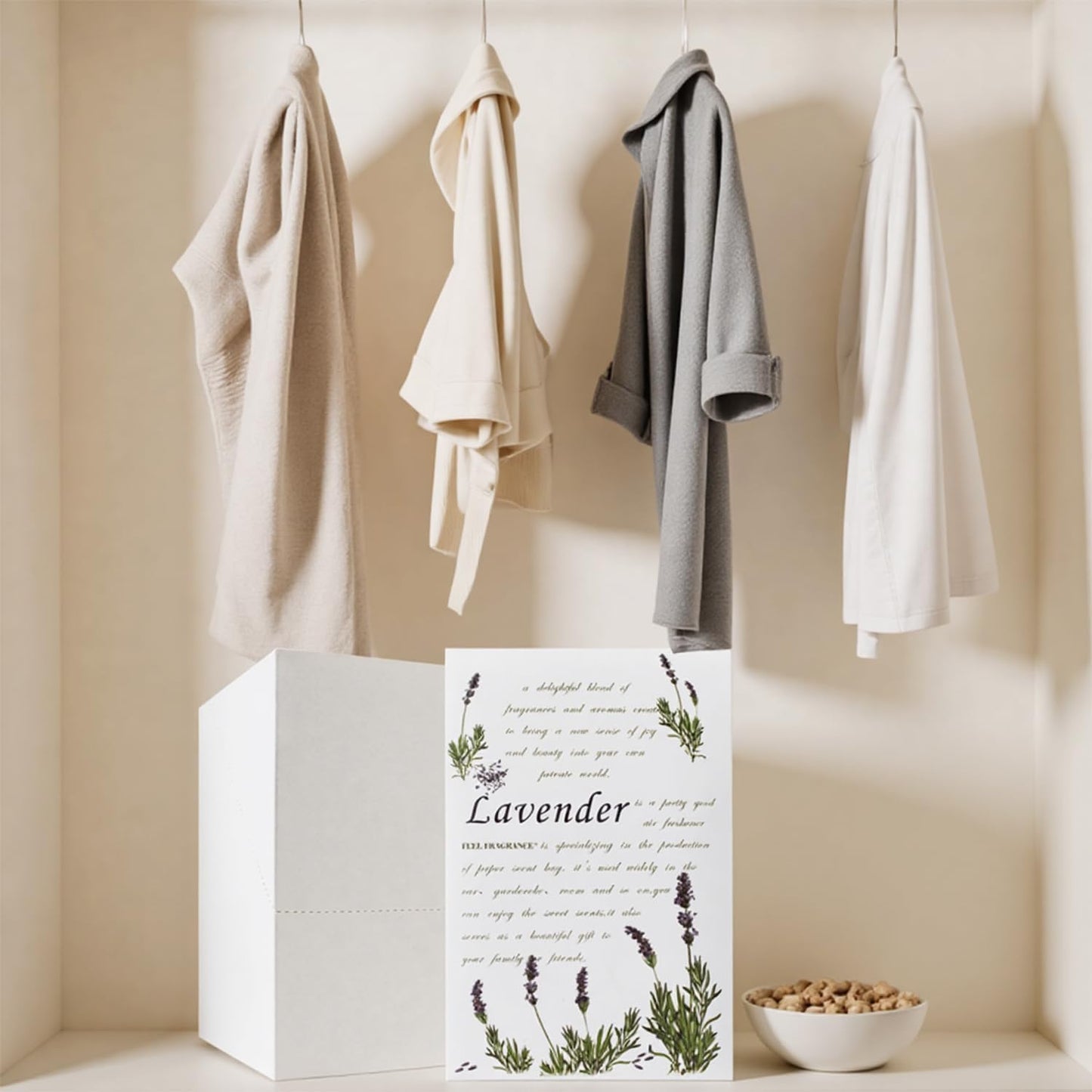 Lavender Scented Sachet for Drawers and Closets - Feel Fragrance Sachets, Lot of 12 (Lavender)