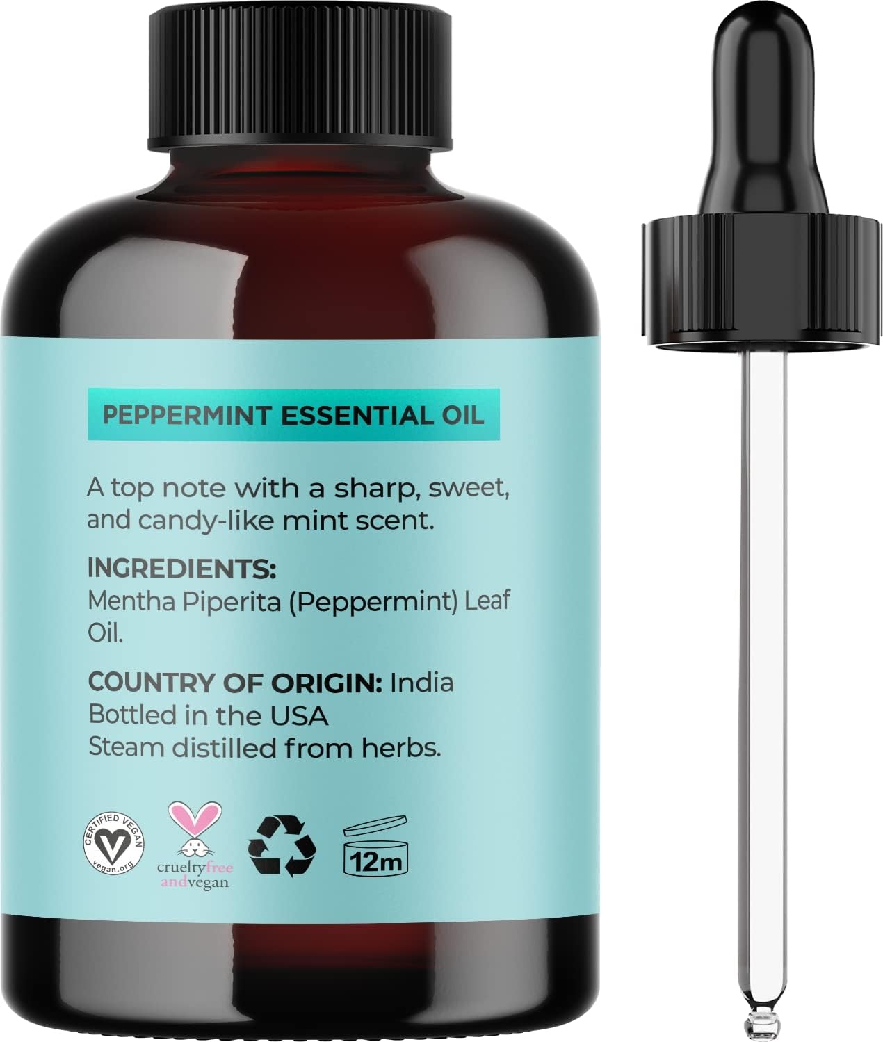 Premium Hair Oils for Hair Growth - Pure Peppermint and Rosemary Oil for Hair Growth - Hair Treatment Oils Set with Rosemary Essential Oil and Peppermint Essential Oil 4 Fl Oz Each