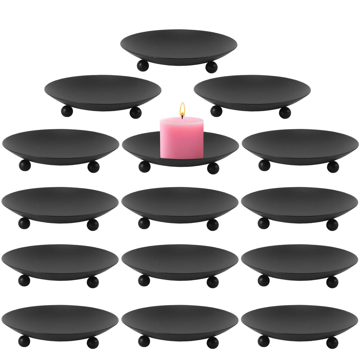 15 Pack Candle Holder Plate