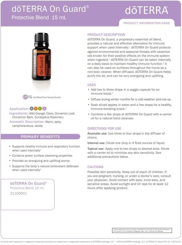 doTERRA On Guard Essential Oil Protective Blend - 15 ml