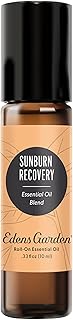 Edens Garden Sunburn Recovery Essential Oil Roll-On Blend- 100% Pure Premium Grade, Natural, Therapeutic, Aromatherapy, Kid & Skin Safe, The Best for Body, Comfort, Face Pre-Diluted 10 ml (.33 fl oz)