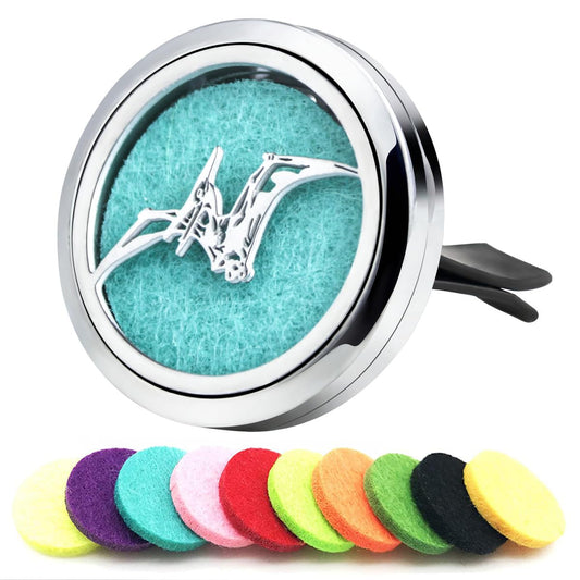 Essential Oil Car Diffuser Vent Clips Christmas Car Accessories for Women with 10 Felt Pad Air Freshener(Flying Dragon)