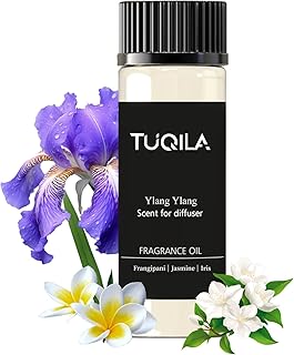 20ml Ylang Ylang Waterless Essential Oil, Sensual Tuberose Jasmine Luxury Hotel Scent for Diffusser, Romantic Aromatherapy Oil for Home, Ofice, Car & Spa