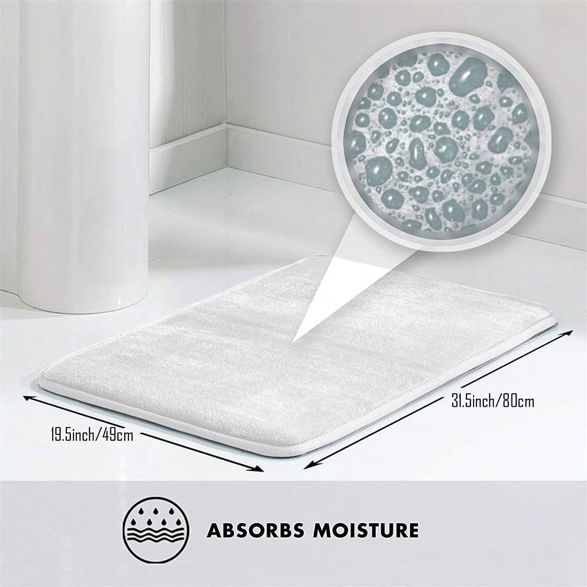 Funny Kitchen Decor Mat - Porch Outdoor Waterproof Soft Touch & Foot Warm Feel | Strawberry Premium Quality Bubble Bath Mat Tub Spa Massager I Love Sohil(65X90CM)