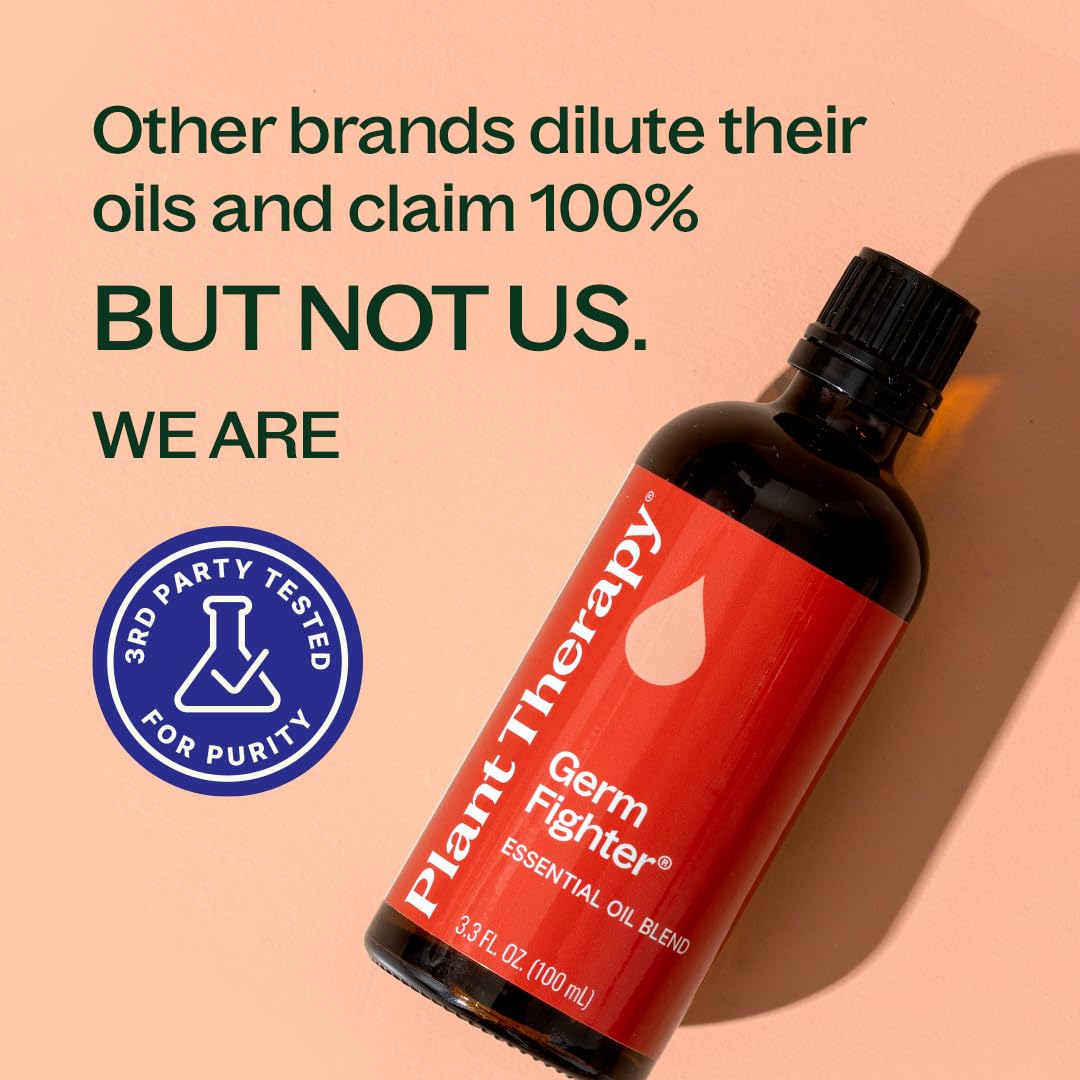 Plant Therapy Germ Fighter Essential Oil Blend 100% Pure, Undiluted, Natural Aromatherapy, Therapeutic Grade 100 mL (3.3 oz)