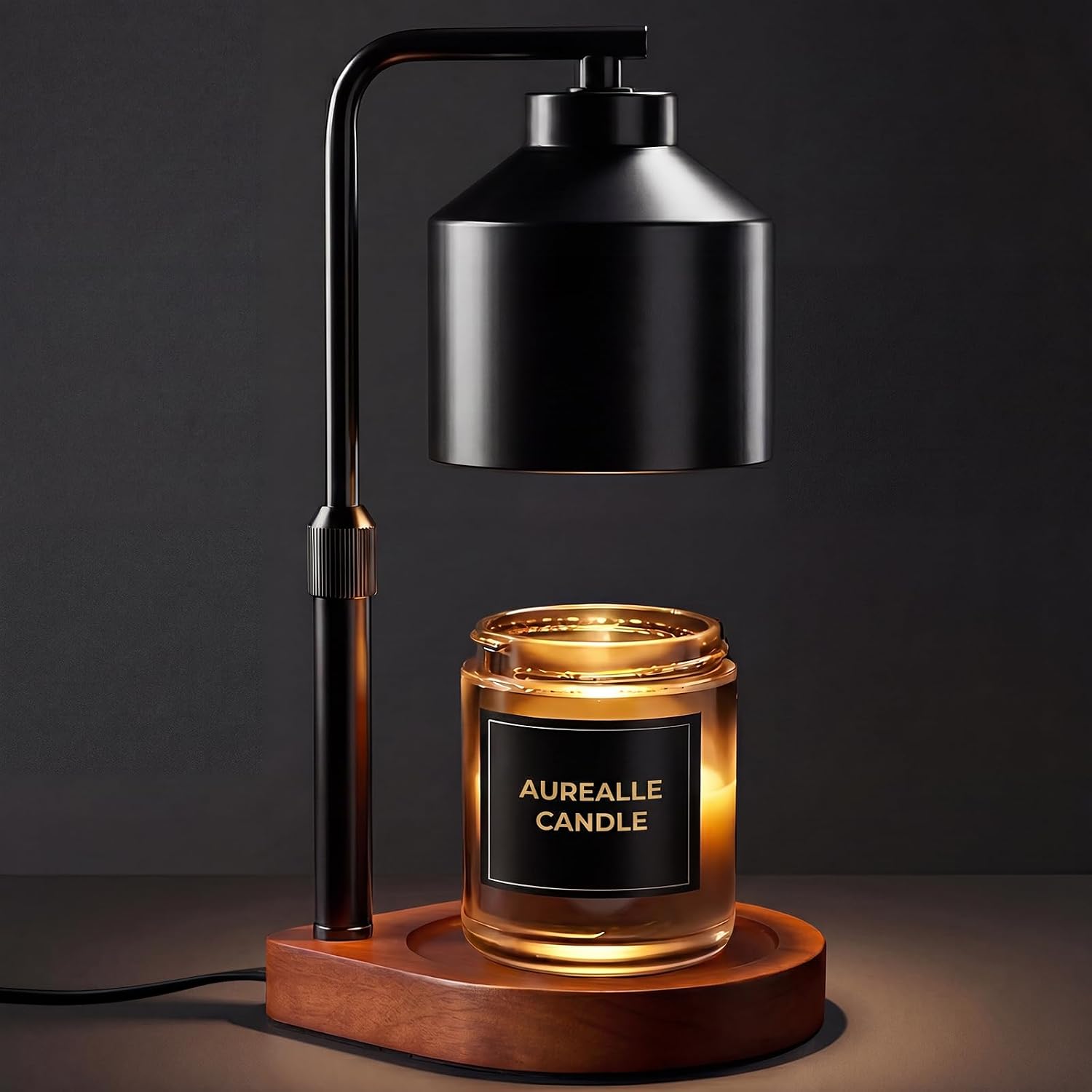 Candle Warmer Lamp with Timer and Dimmer- Electric Candle Lamp Warmer with Adjustable Height for Candle Wax Jar, Home Decor & Birthday Gifts for Women Mom Mothers Day, Candle Wax Warmer with 2 Bulbs