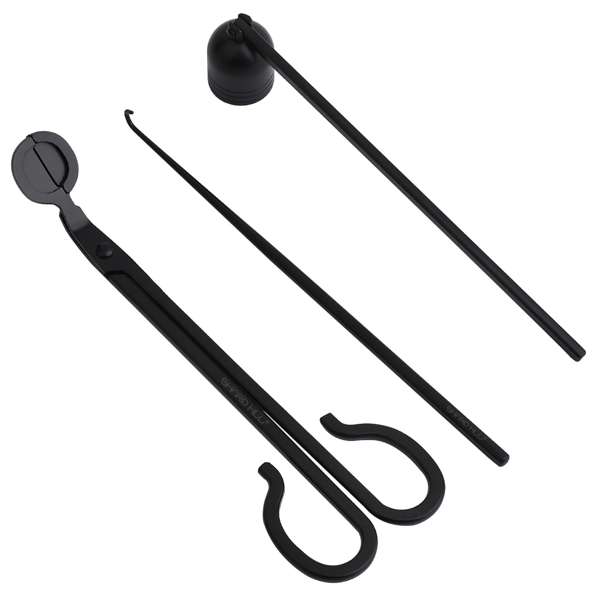 Candle Wick Trimmer Candle Snuffer Extinguisher Candle Wick Dipper Candle Scissor Wick Cutter 3 in 1 Candle Accessory Set