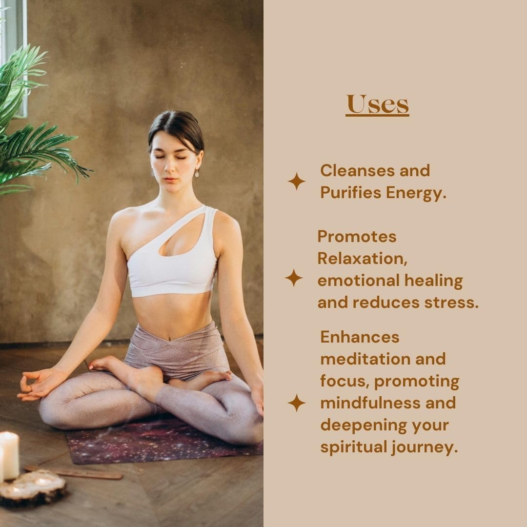 Handmade Palo Santo Incense Sticks by Luminous Aura– 100% Natural & Organic, Ethically Sourced from Peru – 7 Sticks, 8" Each – Non-Toxic, Ideal for Meditation, Relaxation, Smudging & Energy Cleansing