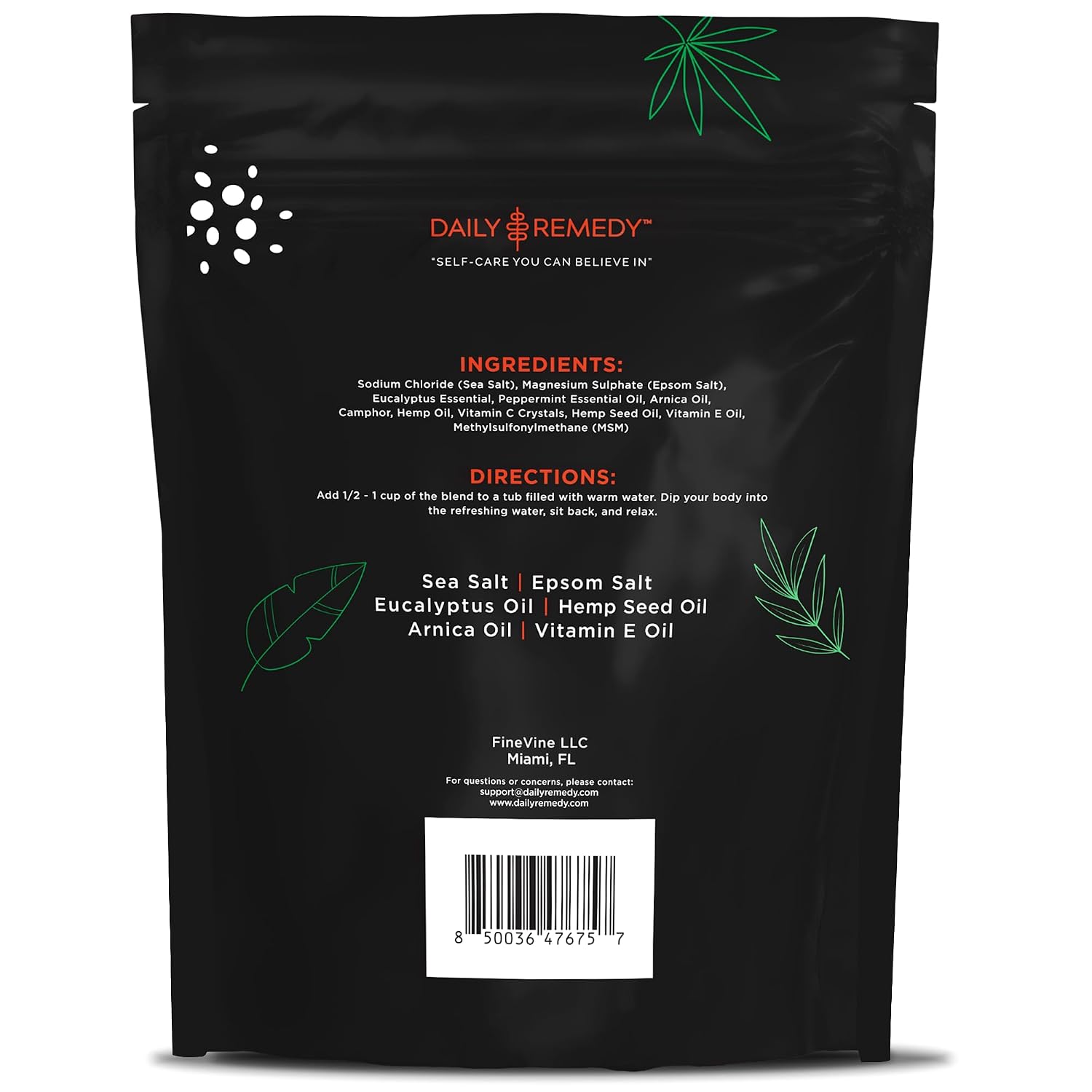 DAILY REMEDY Body Soak with Epsom Salt - Made in USA