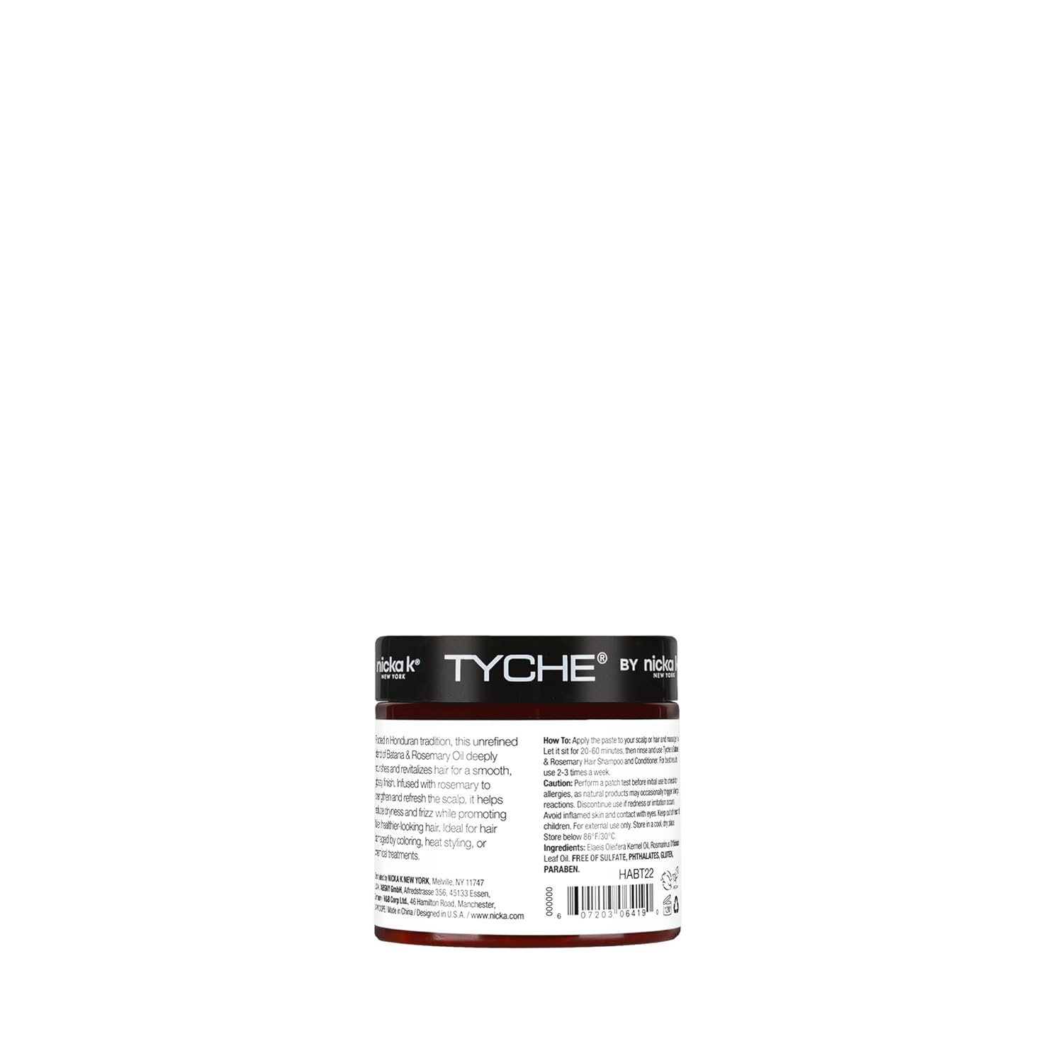 Tyche by NICKA K NEW YORK 100% Natural Batana + Rosemary Oil for Hair and Scalp, 6.3 Oz, Strengthens Hair, Reduces Breakage