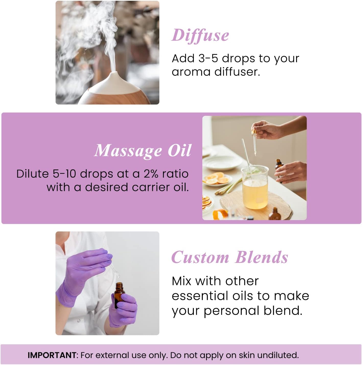 Handcraft Blends Cool & Calm Set: Lavender and Spearmint Essential Oils – (2 x 4 Fl Oz) – 100% Pure & Natural – for Diffuser, Aromatherapy, and DIY Projects