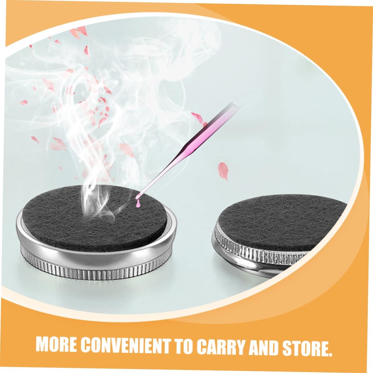 Alipis 80pcs Aromatherapy Refill Pads Essential Oil Diffuser for Car Home Office Necklace