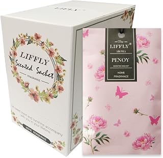 14 Packs Peony Scented Sachets for Drawers and Closets Gift