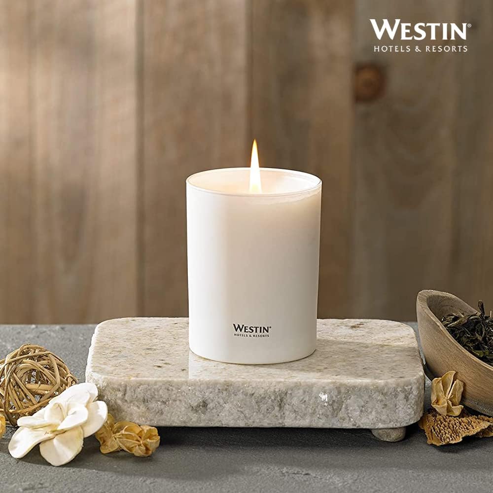 Westin White Tea Candle - Hand-Poured, Soy Candle with Signature White Tea Scent - 12.5 oz. - Set of 3