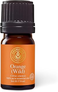 Aromatics International Premium Organic Orange Wild Essential Oil 5ml | 100% Pure Essential Oil for Diffusion & Aromatherapy