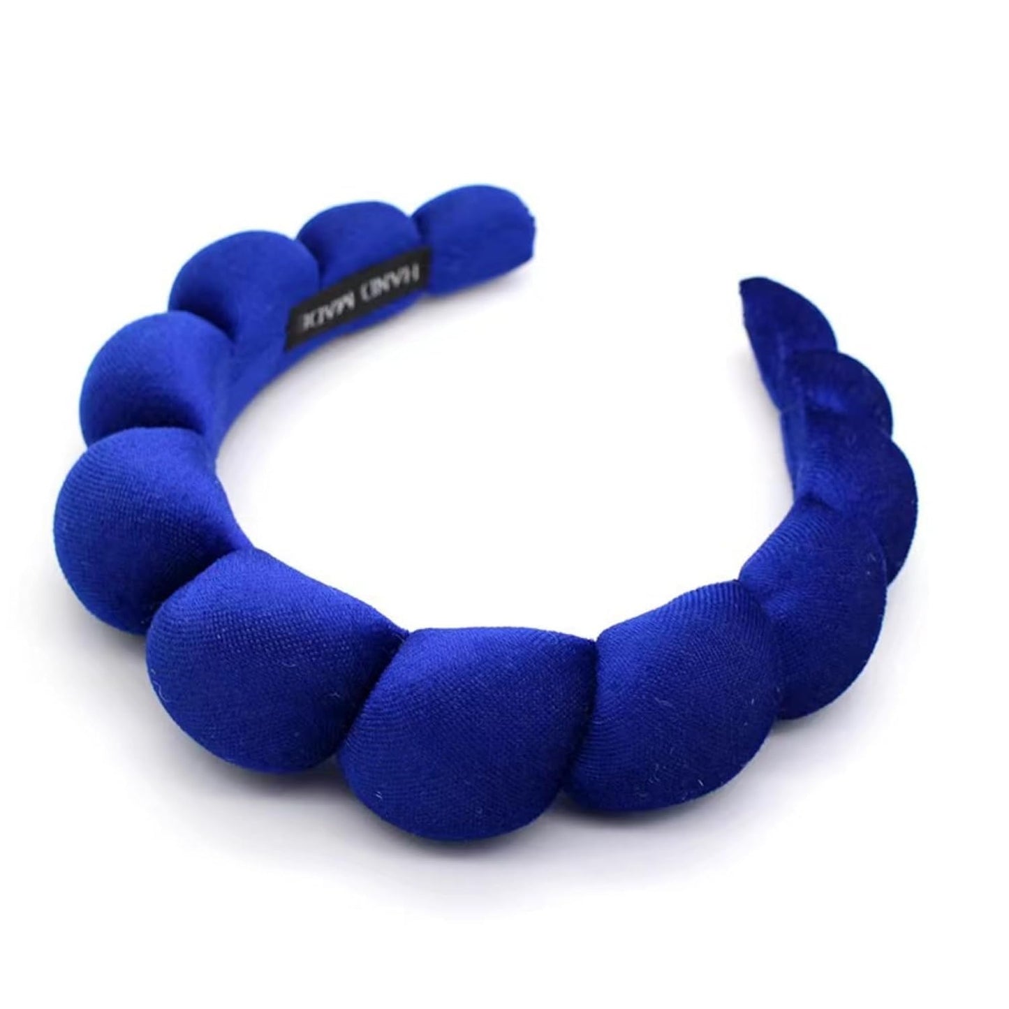 Fashion Headbands for Women Padded Fabric Hair Bands Wide Velvet Non Slip Headband Hair Accessories for Women Girls (Royal Blue)