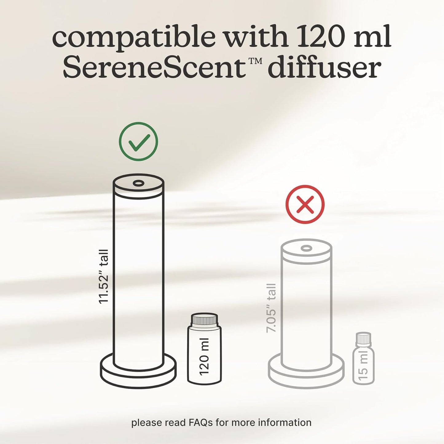 Homedics SereneScent Waterless Diffuser Oil — Vanilla Cedarwood, Natural & Clean Home Fragrance, 120ml, for Relaxing & Cozy Home Ambiance, Compatible with SereneScent Diffusers, Easy Twist Plug & Play