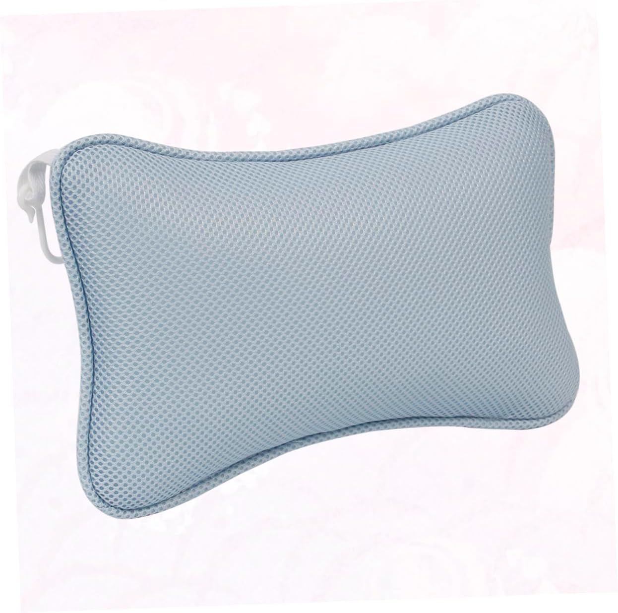 Non-Slip Bathtub Pillow with 2 Suction Cups Mesh Head Neck Shoulder Support Cushion for Oval and Straight-Back Tubs Spa Bath Pad