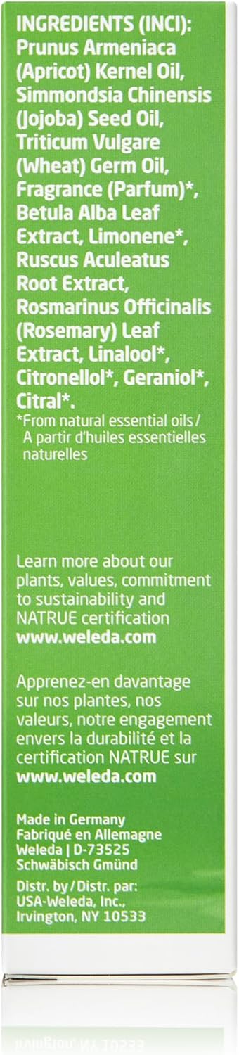 Weleda Birch Cellulite Body Oil 3.4 Fluid Ounce, Plant-Rich Oil with Birch, Rosemary and Jojoba