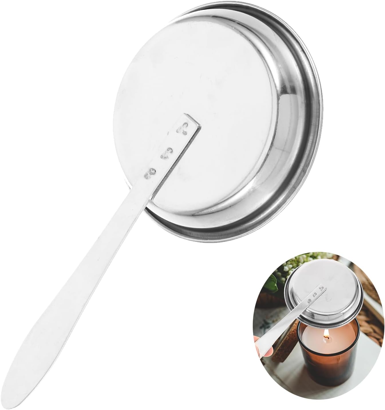 VOSAREA Candle Stopper Candle Snuffer Extinguisher with Long Handle Portable Candle Putter Candle Put Out Tool Candle Flame Snuffer for Candle Lovers Candle Supplies