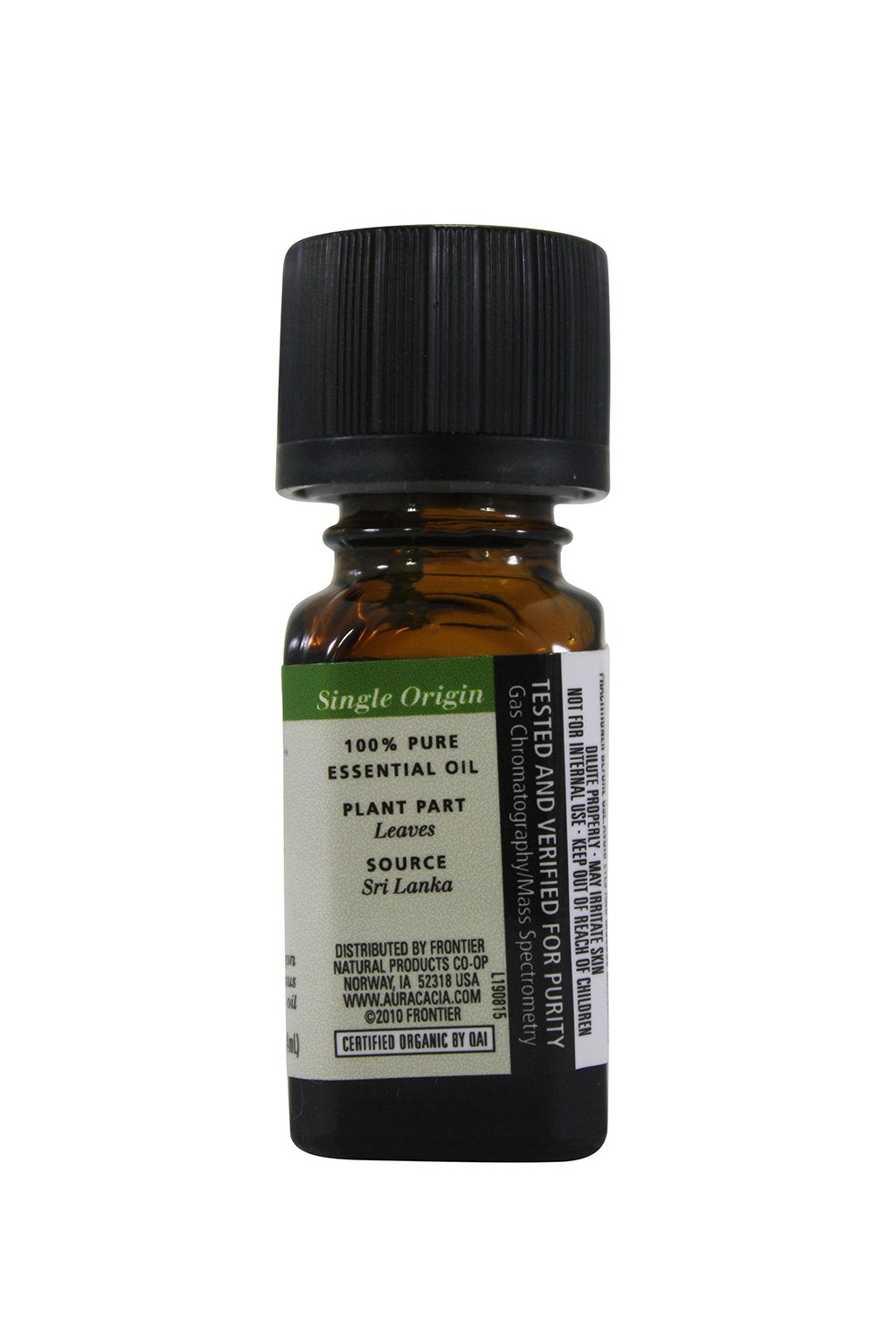 Aura Cacia Organic Lemongrass Essential Oil, .25 oz (7.4ml)