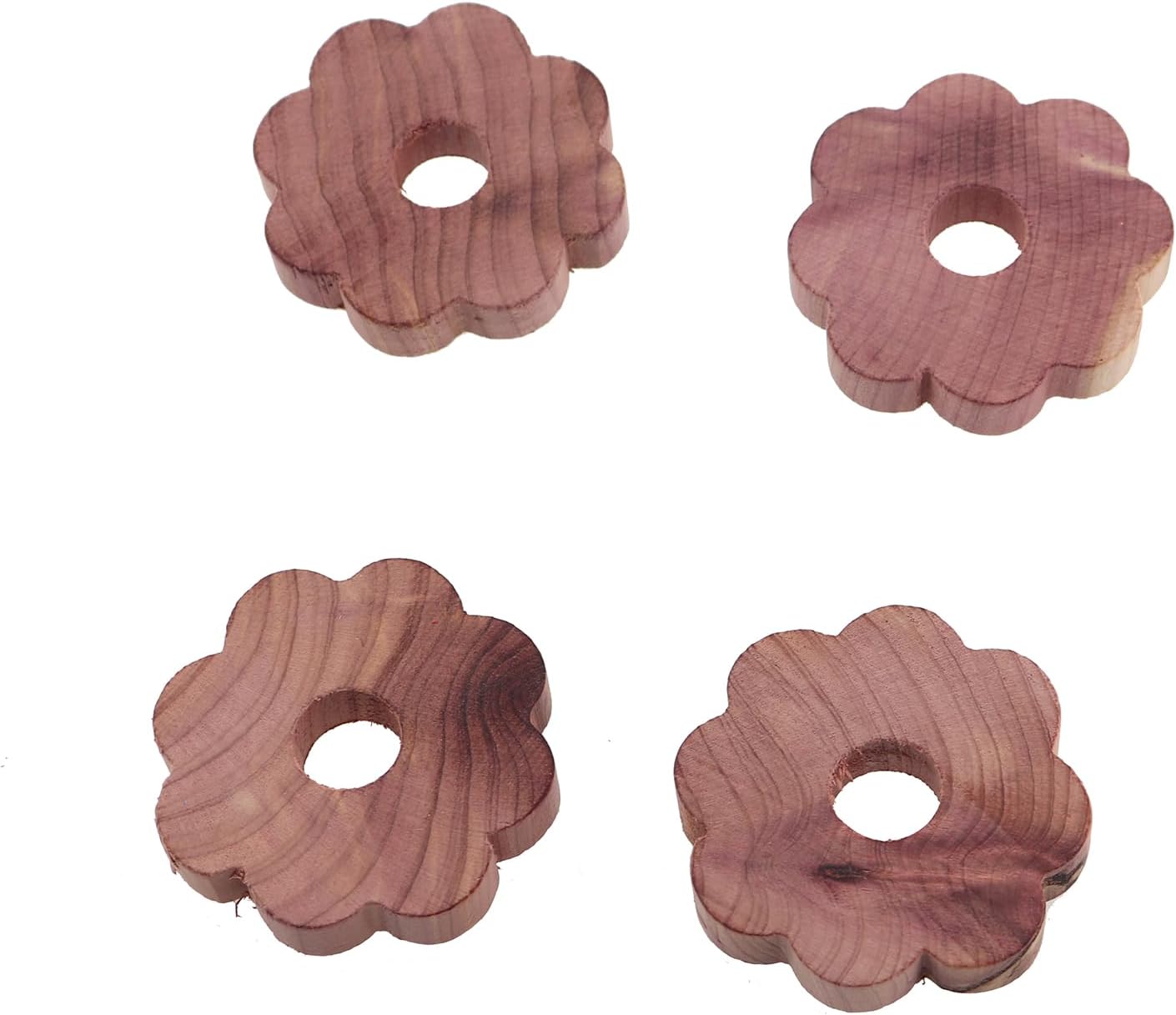 10PCS Flowering Cedar Wood Circle Closet Freshener for Clothing/Kitchen Storage/Pantry