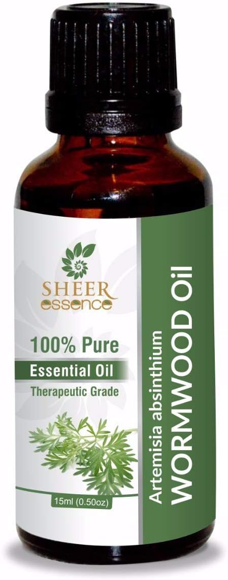 Wormwood Oil (Artemisia Absinthium) Essential Oil 100% Pure Natural Undiluted Uncut Therapeutic Grade Oil 0.33 FL.OZ